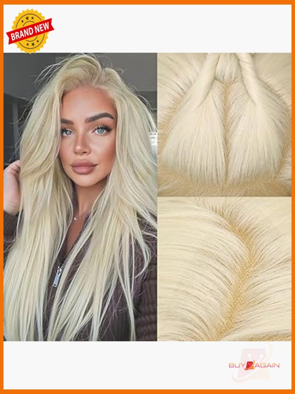 13x4 HD Lace Front Wig Straight Pre Plucked Glueless Beginner Friendly 28inch